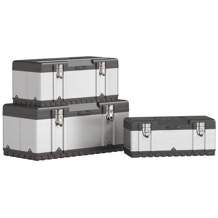 HERON 3 Pieces Stainless Steel Toolbox Set