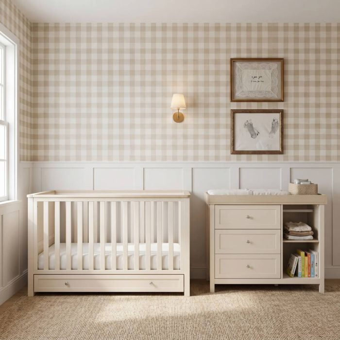 WAYBORNE 2 Piece Nursery Furniture Set - Cashmere