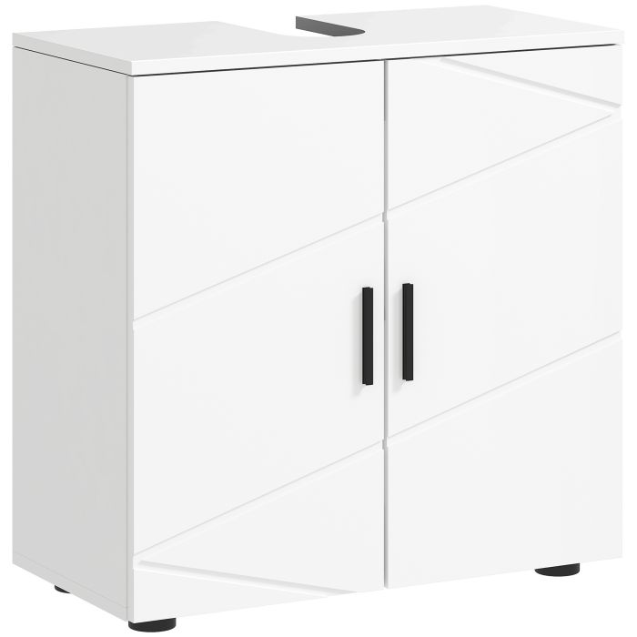 KANSAS Under Sink Cabinet with Shelf White