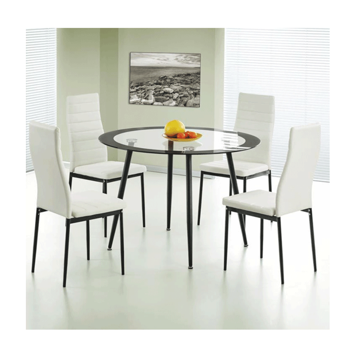 Eden Dining Chairs in Synthetic Leather - Set of 4