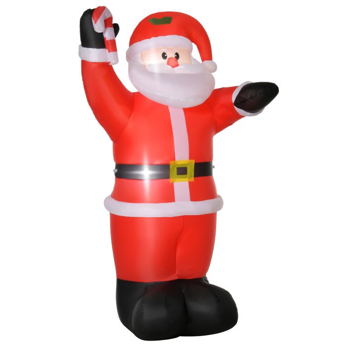 Debbie Inflatable Air Blown Christmas Santa Claus 240cm LED Lighted - Wine Red