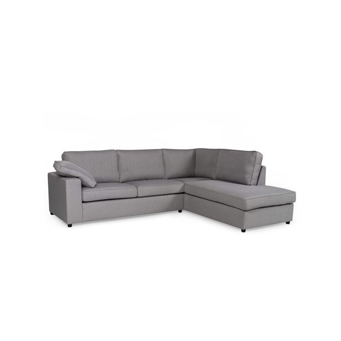 Amalfi Dream Corner Fabric Sofa - Silver