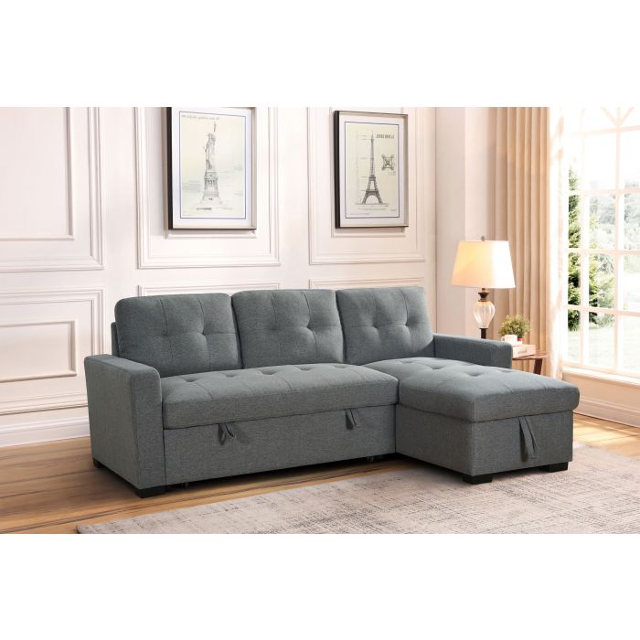 Corner Sofabed - GINA Universal Corner Sofabed Grey 217cm