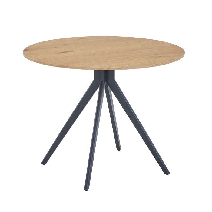 NEXO Round Dining Table with Light Oak Top