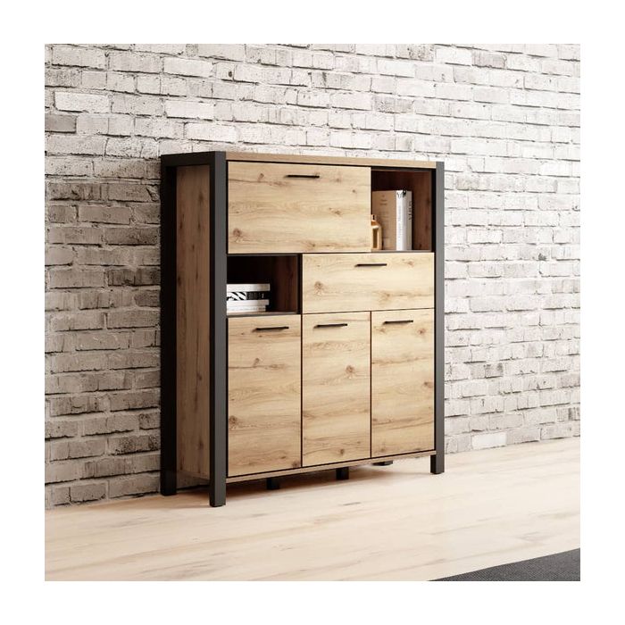 Sideboard - FREGENE Sideboard Oak Taurus 120cm