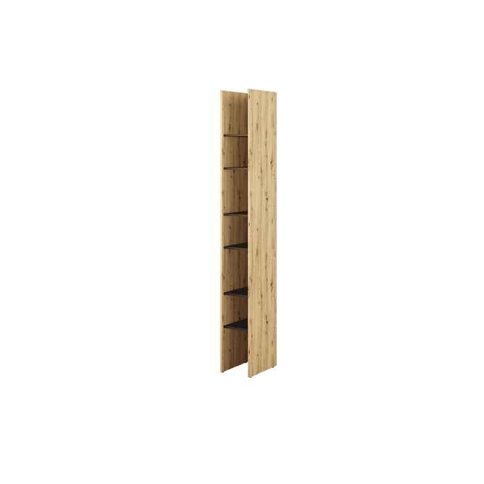 Bookcase - DONNELL Bookcase Oak Artisan 27cm