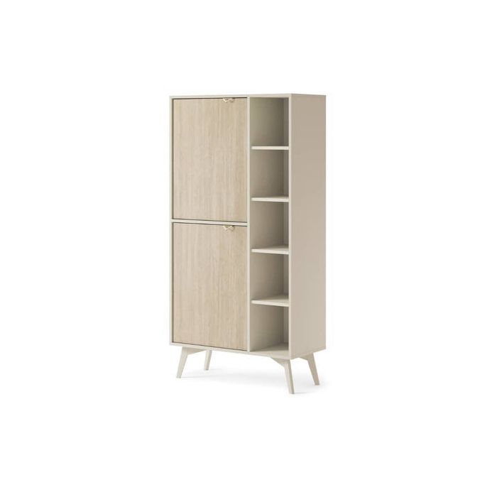 Sideboard - FLAHERTY Sideboard Beige 80cm