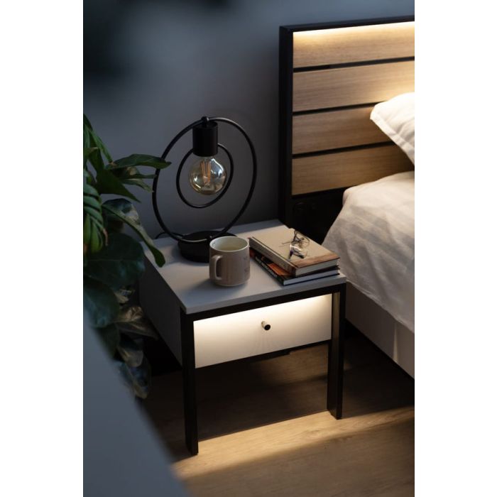 Bedside Table - STARK Nightstand Grey 40cm