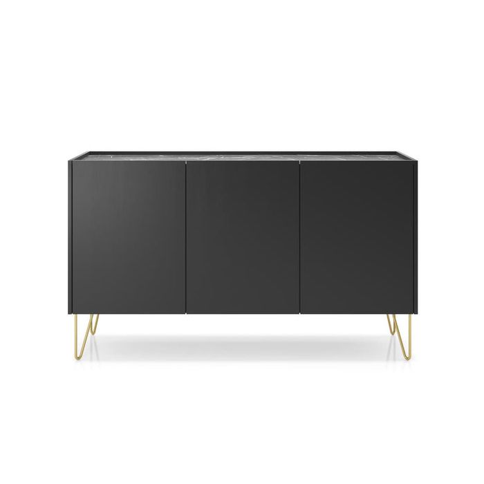 Sideboard - CANDICE Sideboard Black 144cm