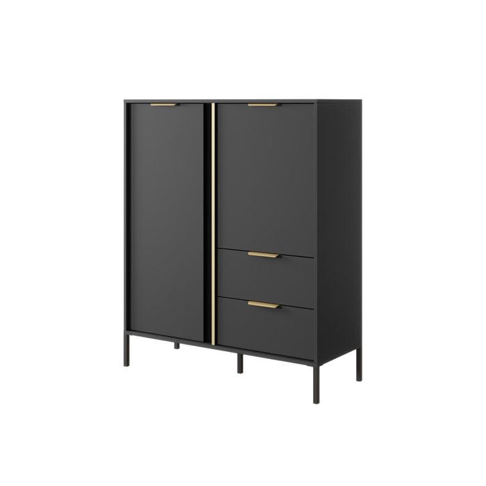Sideboard - DORAN Highboard Anthracite 103cm