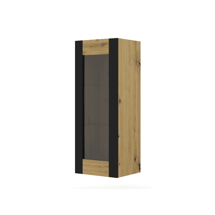 Display Rack - NORLINA I Display Cabinet Oak Artisan 48cm