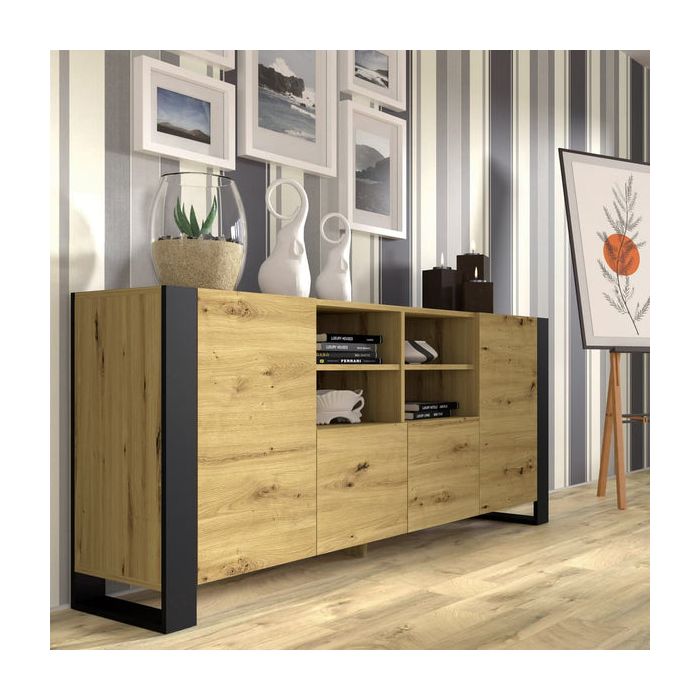 Sideboard - NORLINA Sideboard Oak Artisan 188cm
