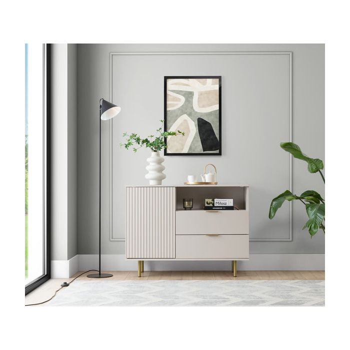 Sideboard - VOKA Sideboard Black 107cm