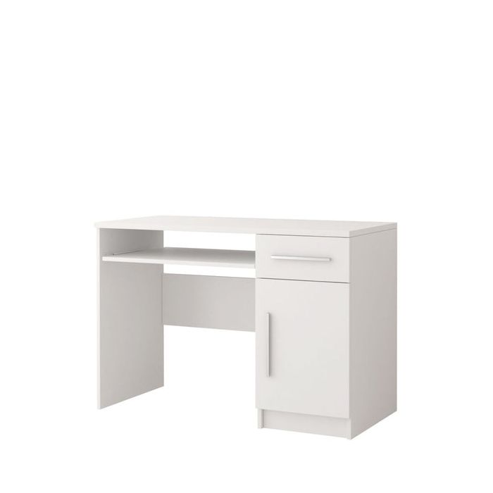 Office Desk - BRAYDEN Computer Desk White Matt 110cm