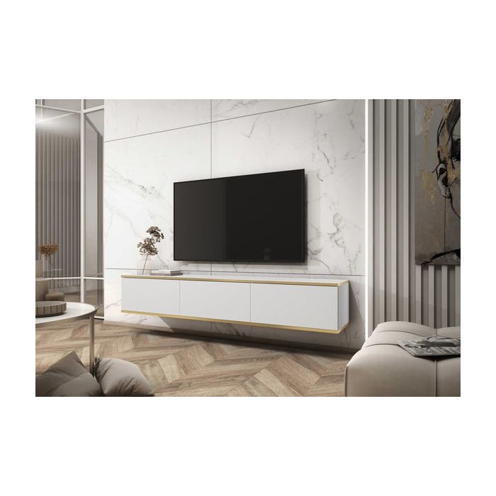 TV Cabinet - MAYA TV Unit White 175cm