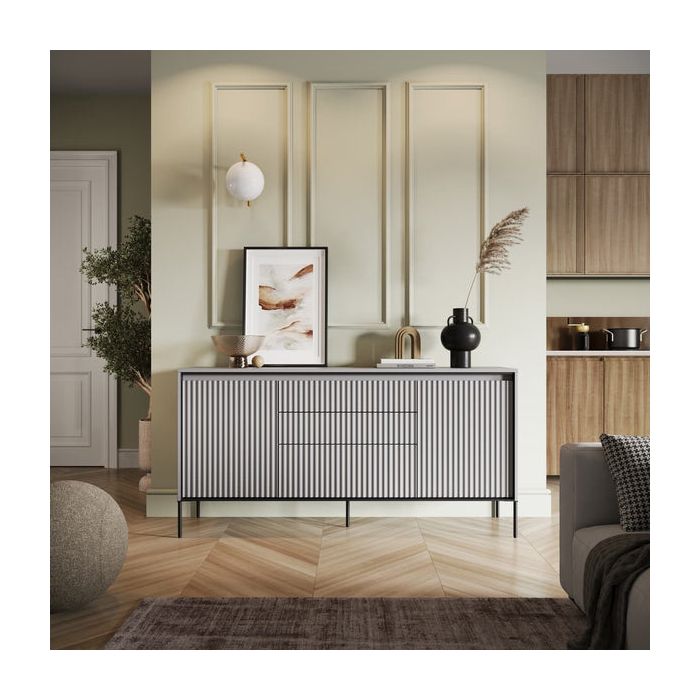 Sideboard - BURGOS Sideboard Grey Matt 166cm