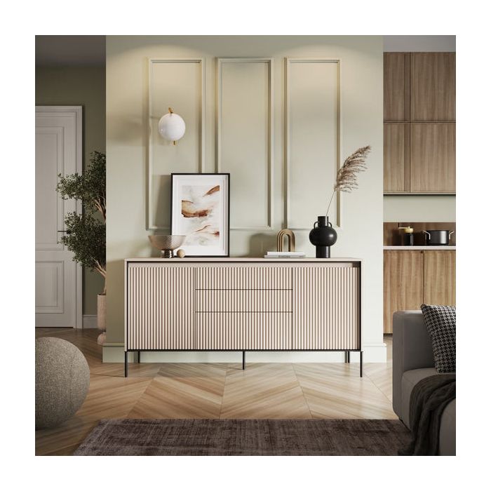 Sideboard - BURGOS Sideboard Oak Artisan 166cm