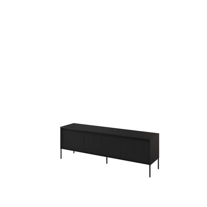 TV Cabinet - BURGOS TV Unit Black Matt 167cm
