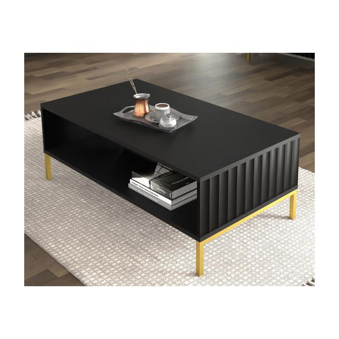 Coffee Table - CONFREY Coffee Table Black 90cm