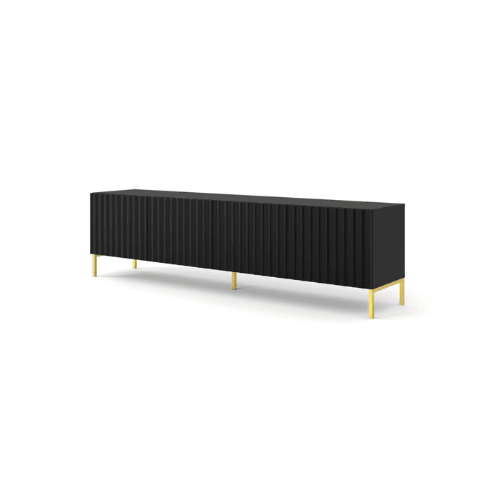 TV Cabinet - CONFREY TV Unit Black 200cm