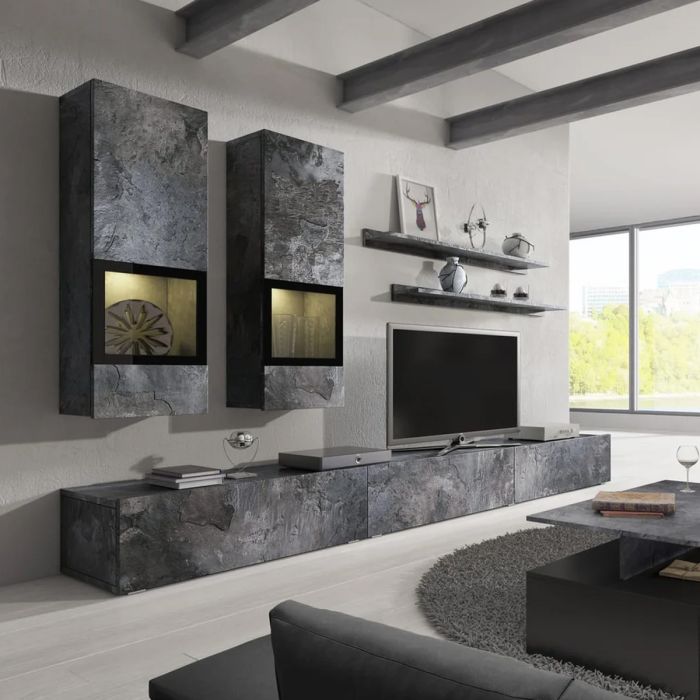 BAROVELLE Entertainment Unit - Schiefer