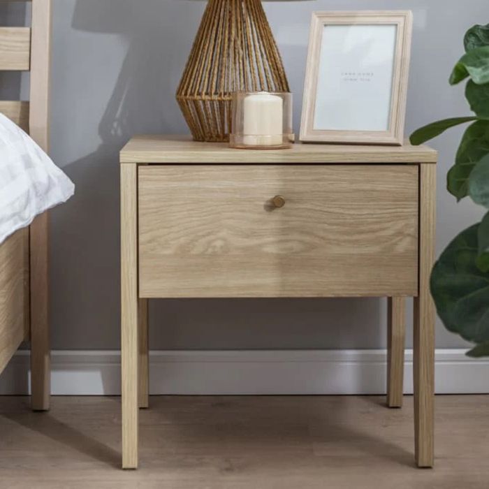 CLASSIQUE Bedside Table Oiled Oak 45cm