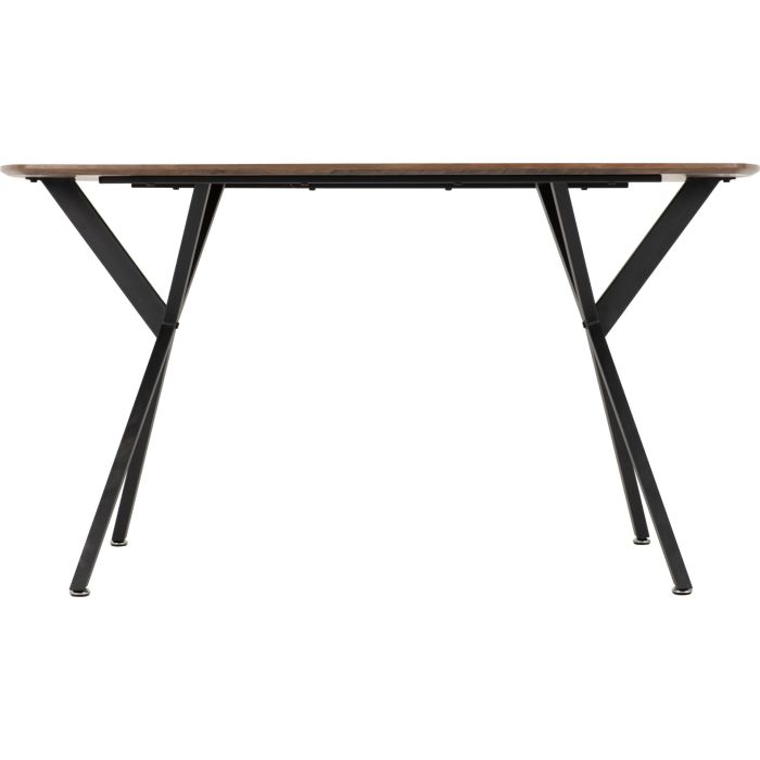 Athens Rectangular Dining Table - Oak Effect Black