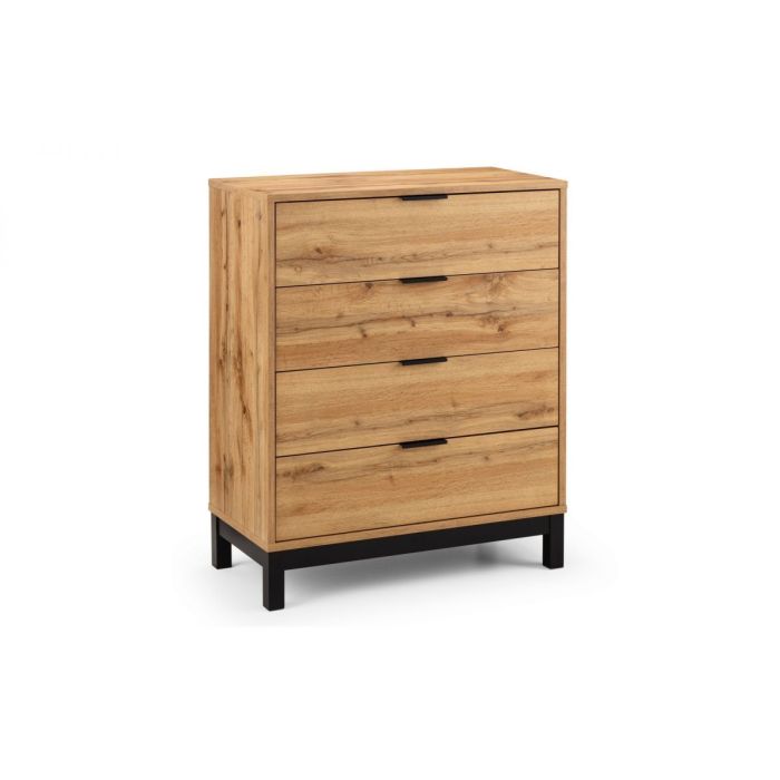 Bali 4 Drawer Chest - Oak