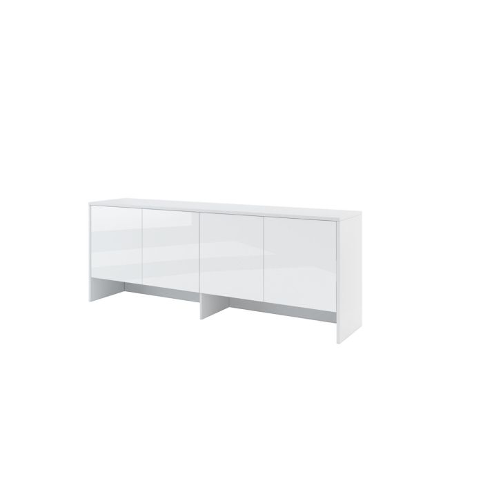 Over Bed Unit for ArtNest Horizontal Wall Bed Concept 120cm - White Gloss