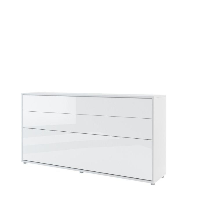 ArtNest Horizontal Wall Bed 90cm - White Gloss