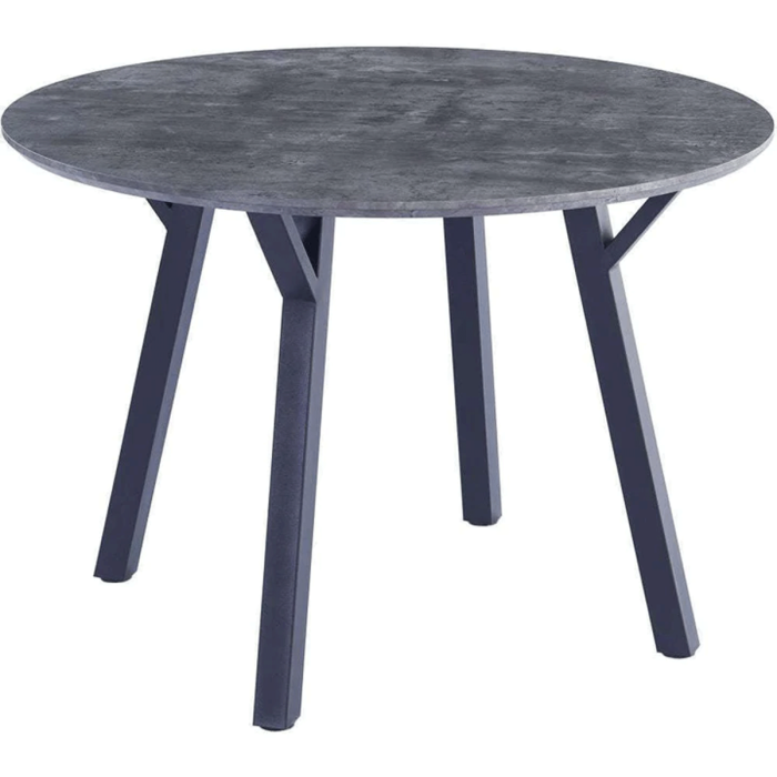 Opulent Elegant Round Dining Table - Grey