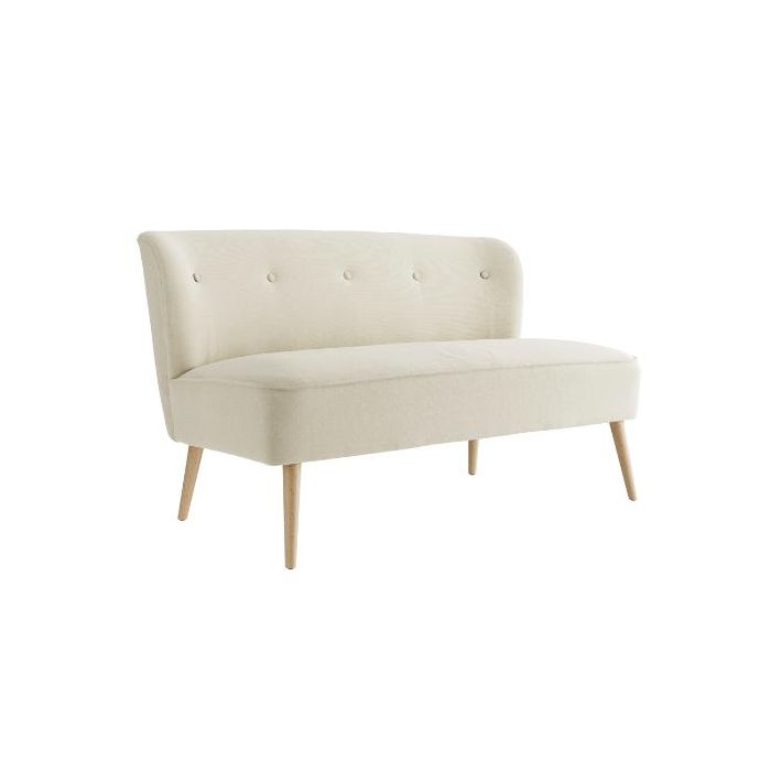 Waverly 2 Seater Sofa with Blonde Wood Legs - Sand