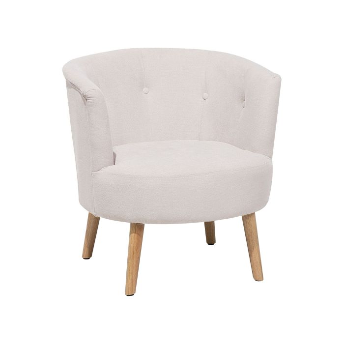 Fabric Tub Chair Off-White ODENZEN