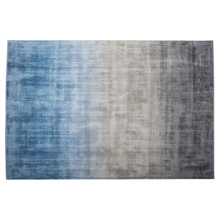 Viscose Rug 140x200cm Grey and Blue