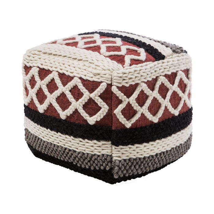Cotton Pouffe Multicolour SAGAR