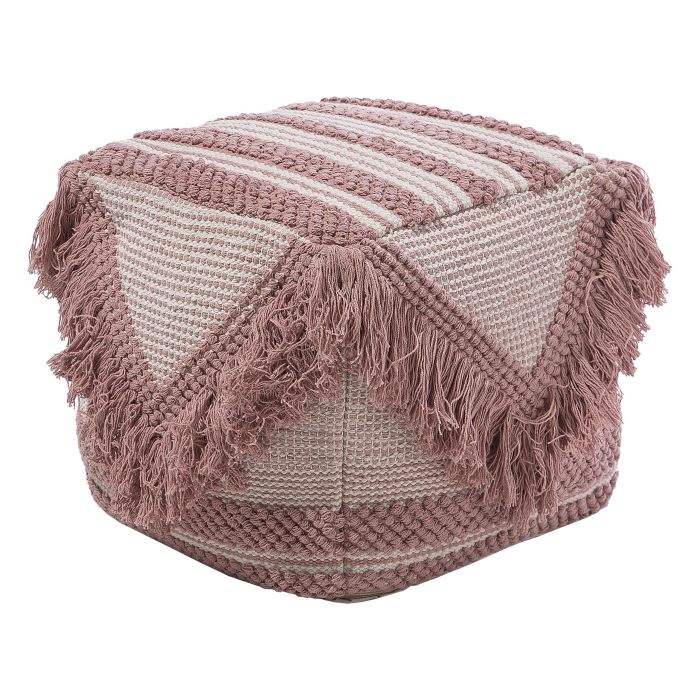 Pouffe Beige and Pink KOCHI