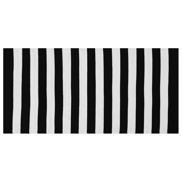 Outdoor Area Rug 80x150cm Black and White
