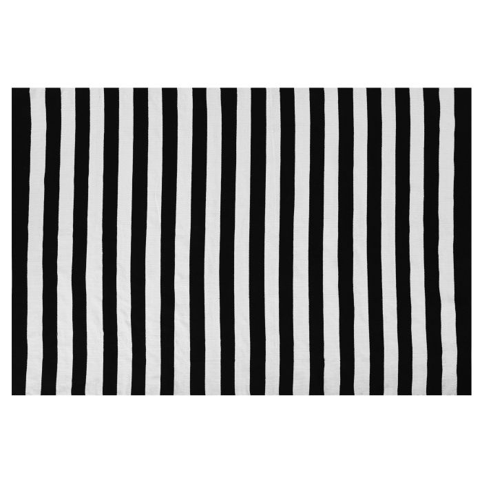 Outdoor Area Rug 140x200cm Black and White