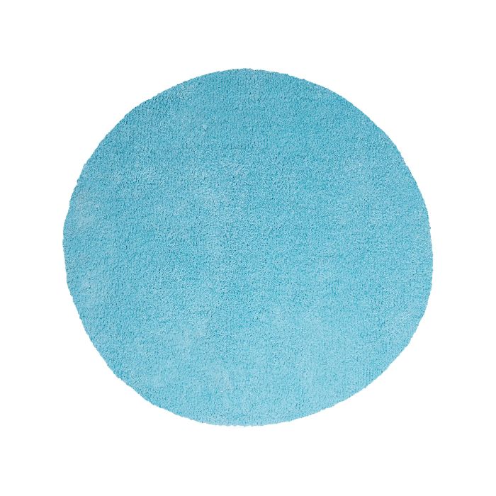 Shaggy Round Area Rug 140cm Blue