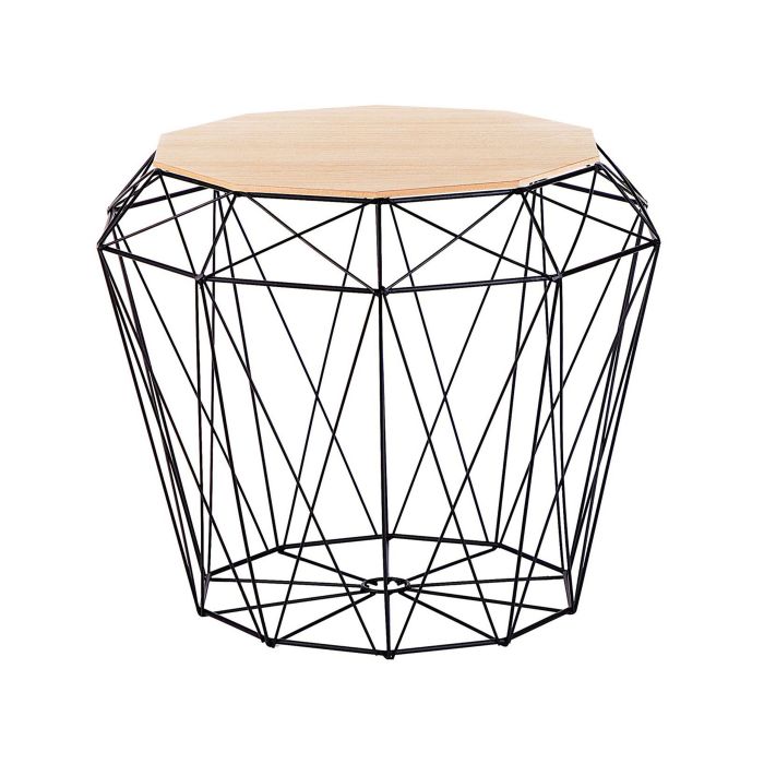 Wire Frame Side Table Black ELIDA