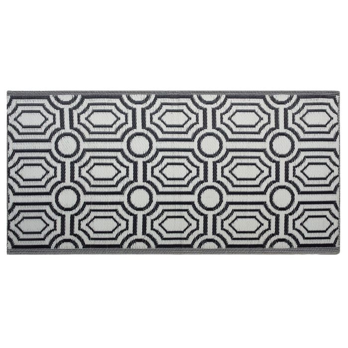 Reversible Area Rug 90x180cm Black