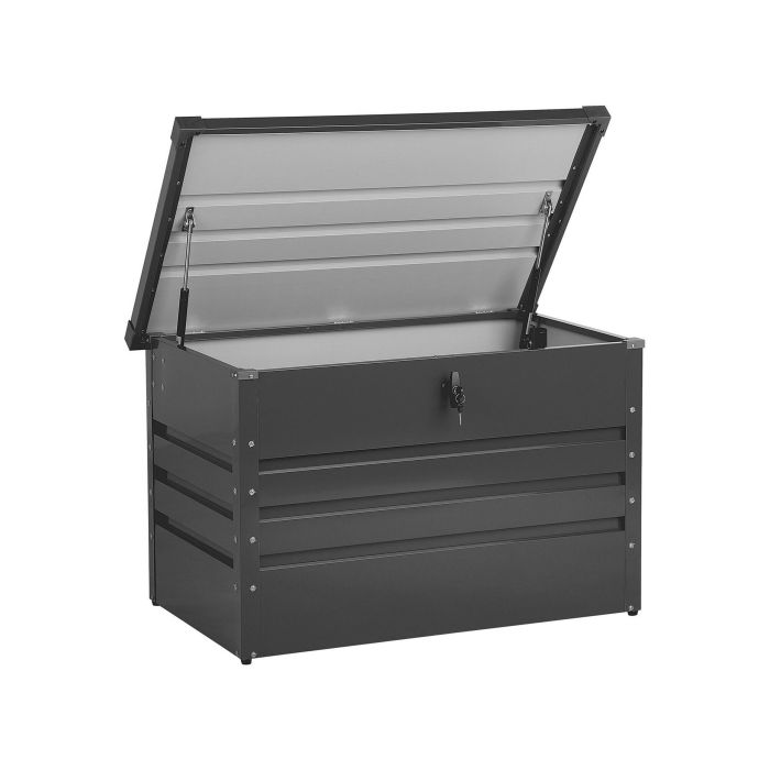 Garden Storage Box 100 x 62 cm Dark Grey CEBROSA