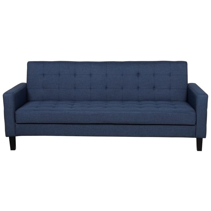 Fabric Sofa Bed Dark Blue VEHKOO