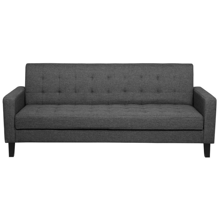 Fabric Sofa Bed Dark Grey VEHKOO