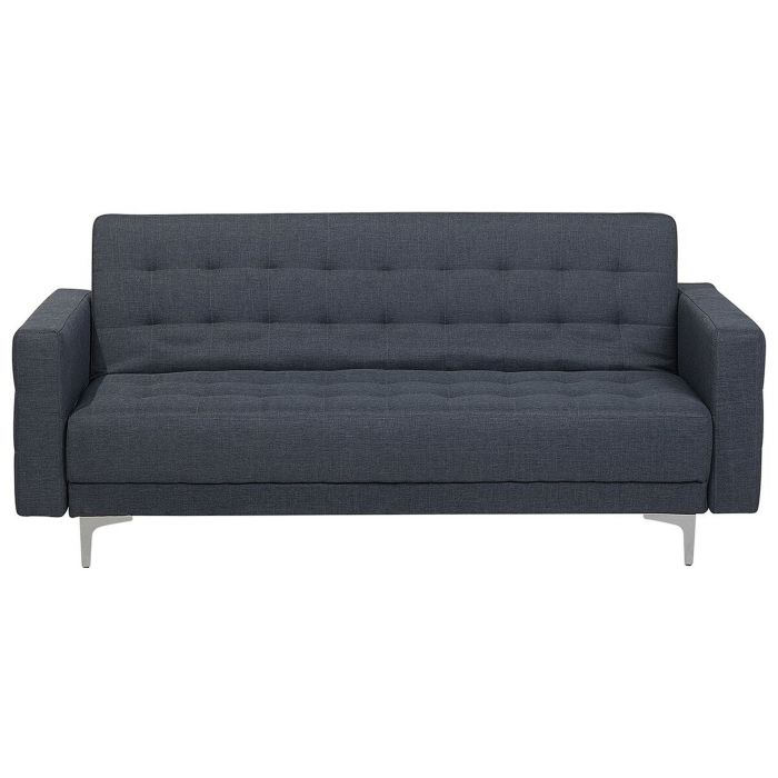 3 Seater Fabric Sofa Bed Dark Grey ABERDEEN