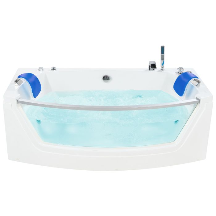 Whirlpool Bath with LED 1750 x 850 mm White FUERTE
