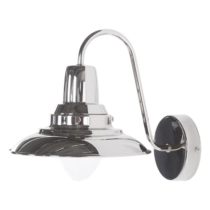 Metal Wall Lamp Silver LUZA