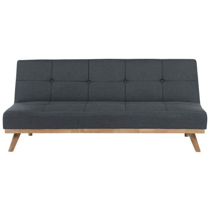 Fabric Sofa Bed Grey FROYA
