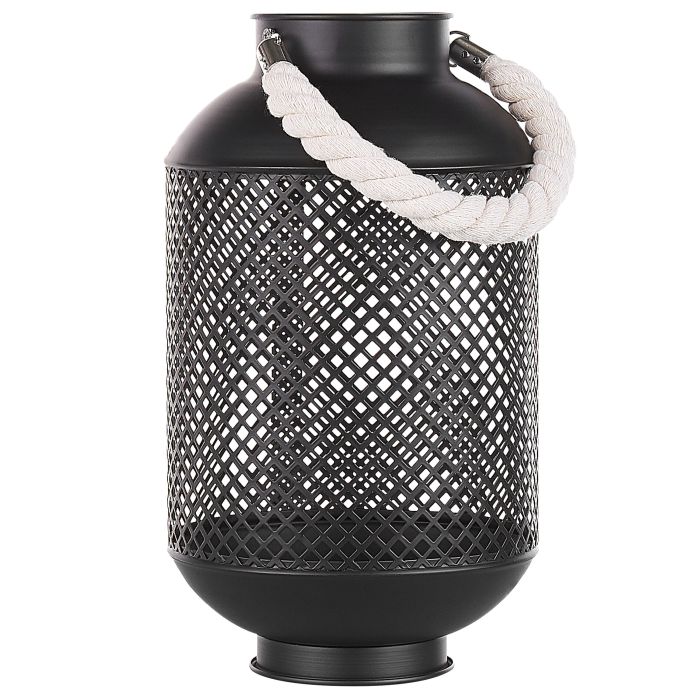 Decorative Lantern Metal Black CORON