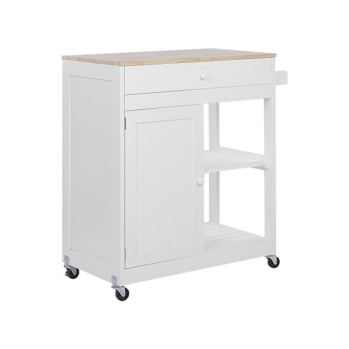 Kitchen Storage Trolley White TRAPANI